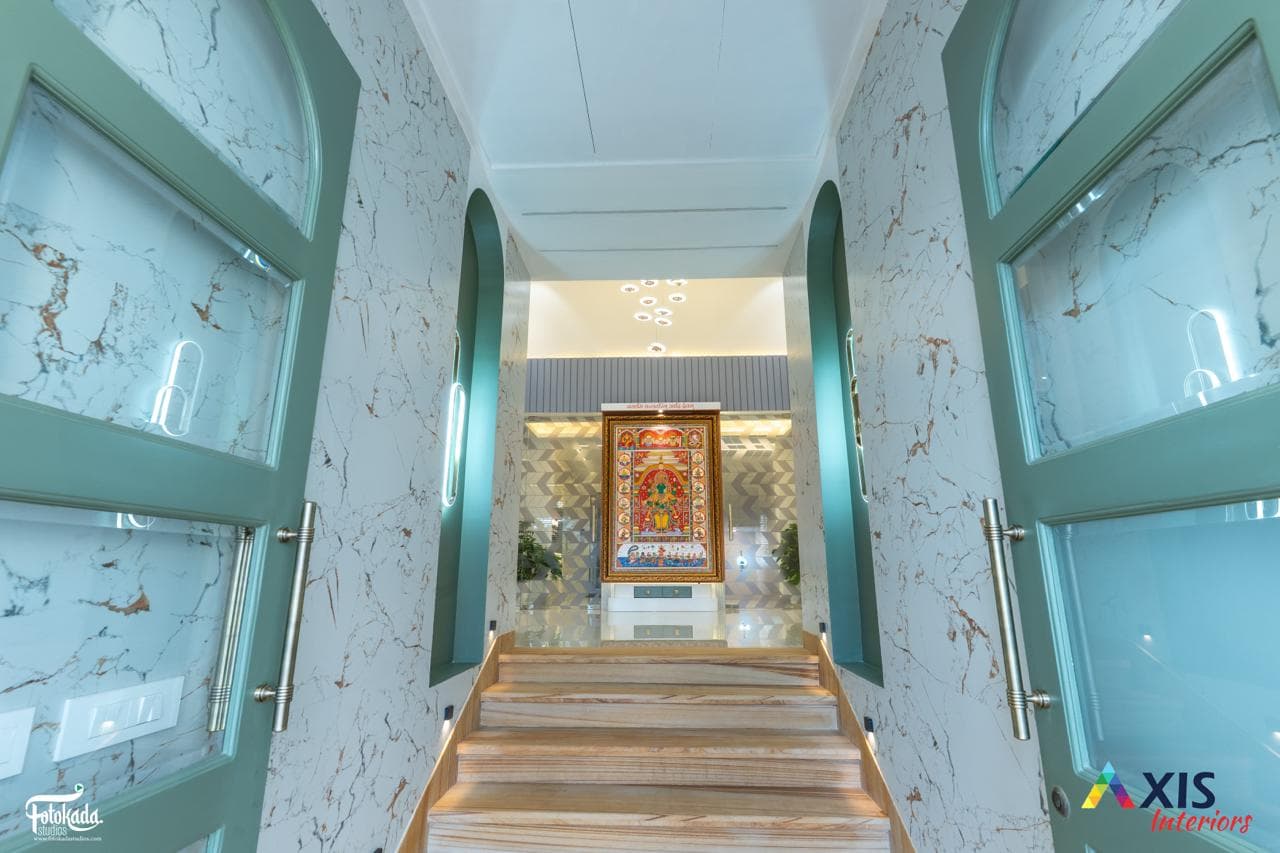 Marble arch entrance of Ayurshree Ayurveda